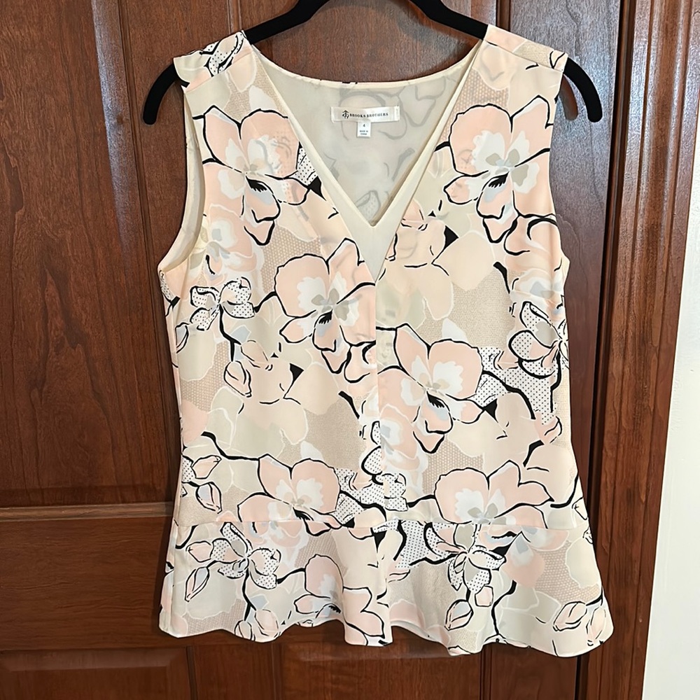 Like New Brooks Brothers peplum blouse - Size 4
